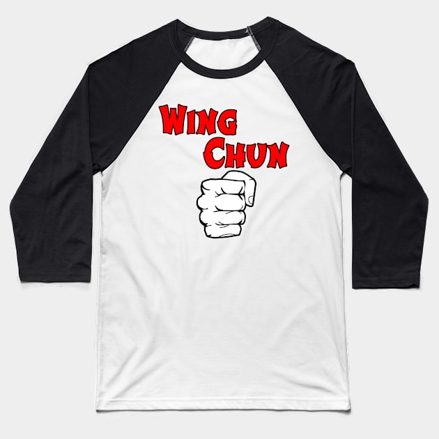 Wing chun Baseball T-Shirt by Mamon